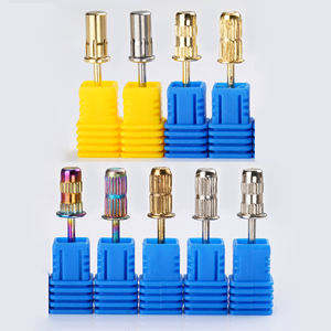 Fasce abrasive mandrino in acciaio inossidabile 3/32 "punta per trapano per unghie in metallo duro trapano elettrico per Manicure e accessorio con scatola - Product Image 1