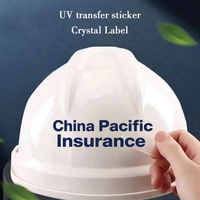 Étiquette en cristal, autocollant d'impression par transfert UV, étiquette personnalisée, film détachable, publicité imperméable, marquage à chaud, boîte cadeau, gobelet à eau