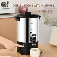 Seau à eau chaude commercial isolé 5L en acier inoxydable 304 avec 2 robinets, qualité alimentaire, écologique, résistant à la chaleur, pour restaurants et hôtels