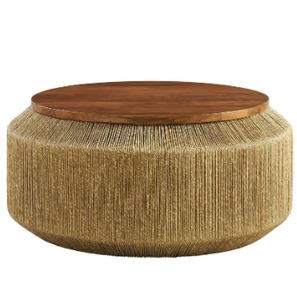Mesa de Centro de Madera Sólida de Diseño para Sala de Estar, Colección de Muebles Modernos, Mesa de Café con Grano Natural Distintivo y Duradero - Product Image 2