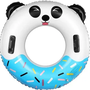 Animal Panda Swimming Ring PVC Adult children's Swimming Ring Inflatable Handle Swim Tube Floating Ring for Adults Water Toys