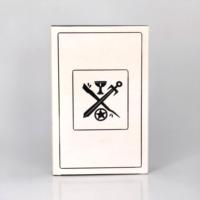 Jeu de tarot personnalisé 78 cartes noir et blanc, jeu de divination avec boîte de rangement