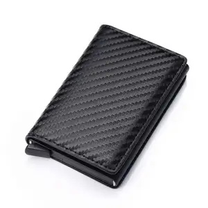 Hot Selling Business Card Holder Wallet Rfid Blocking Aluminum Case Pop-up Credit Card Holder