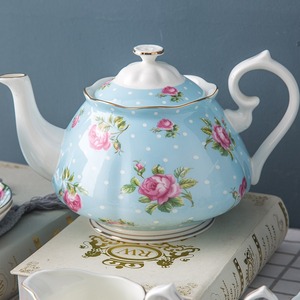 Service à thé européen en porcelaine fine, ensemble de thé anglais pour l'après-midi, tasses, soucoupes, sucrier, laitier, vaisselle à thé, 15 pièces, coffret cadeau - Product Image 3