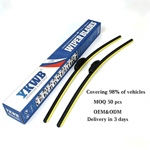 <span class=keywords><strong>Precio</strong></span> de fábrica: Escobilla limpiaparabrisas universal suave sin marco en forma de U para limpieza de ventanas de coche, escobillas limpiaparabrisas delanteras sin marco - Product Image 1