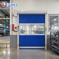 Pintu Gulung Cepat 800 Siklus/Hari untuk Jalur AGV Forklift, Pintu Gulung PVC Kecepatan Tinggi
