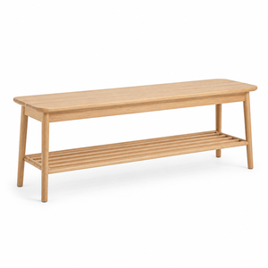 Banc de jardin Woodland Hall - Chaise de jardin en bois d'exportation avec pieds sabre - Mobilier d'extérieur durable et imperméable pour restaurant et terrasse - Product Image 2