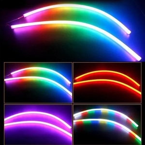 2pcs RGB Xe Dẫn dải đèn tuần tự DRL ban ngày chạy đèn với tín hiệu lần lượt với ứng dụng điều khiển linh hoạt trang trí dải - Product Image 3