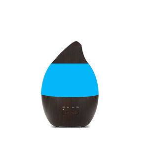 Wood Grain Ultrasonic <b>Humidifier</b> 300Ml With Led Light And Timer For Home And Commercial Use - Product Image 1