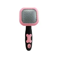 Cepillo Profesional 2 en 1 para Eliminar el Pelo de Mascotas, Peine de Acero Inoxidable con Puntas de Bola para Perros, Gatos, Teddy, Poodle