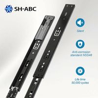 Glissières à billes de 45 mm, vente directe d'usine, OEM, guides télescopiques pour tiroirs de meubles