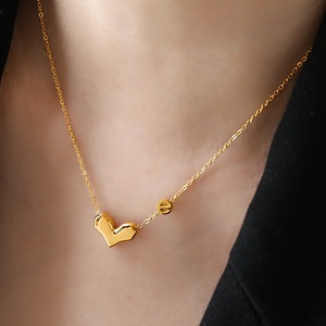 Nuevo 2023 corazón colgante collar moda <span class=keywords><strong>letra</strong></span> <span class=keywords><strong>E</strong></span> collar encanto collar joyería para mujer - Product Image 3