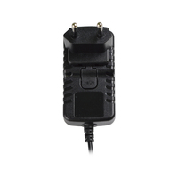 Adaptateur secteur AC/DC interchangeable 6V/12V/24V 1A Prise US EU UK AU DC 5.5*2.1mm CE FCC pour petits équipements électroniques OEM