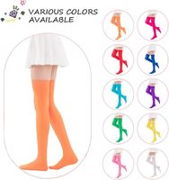 Bas tricotés anti-bactériens 80D semi-opaques pour femmes, hauteur cuisse, pour déguisement et cosplay