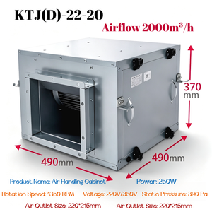 Ventilateur de ventilation HVAC à faible bruit, ventilateur centrifuge pour boîte d'alimentation en air, pour centre commercial, hôtel et bâtiments commerciaux - Product Image 2