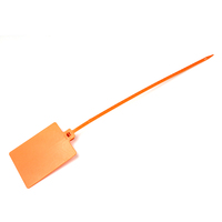 Sceau de sécurité en plastique réglable SK4001P, anti-effraction, à serrage progressif, avec grande étiquette pour la logistique et les colis e-commerce