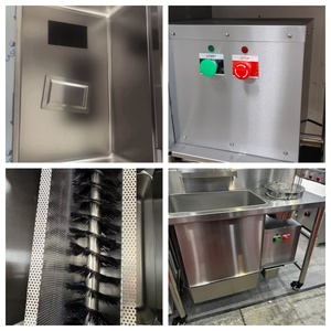 Table de préparation anti-rouille à roulettes avec bac de lavage, équipement de panure pour poulet frit, pour la vente en gros aux restaurants mondiaux - Product Image 4