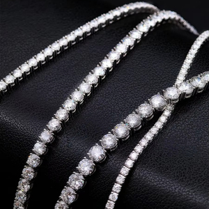 Dây chuyền và vòng tay kim cương nhân tạo mọc trong phòng thí nghiệm & vòng tay kim cương HPHT, kích thước kim cương 2mm-6.5mm, kiểu dáng thanh lịch - Product Image 1