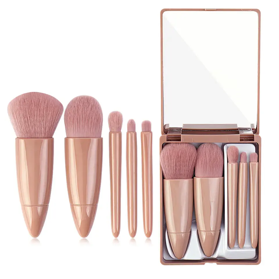 High quality real technique makeup brush set private label brushes makeup pink makeup brushes with case