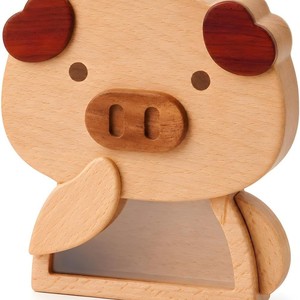 Hucha de madera transparente de acrílico para niños, caja de dinero visible para edades de 2 a 4 años, decoración de escritorio - Product Image 5