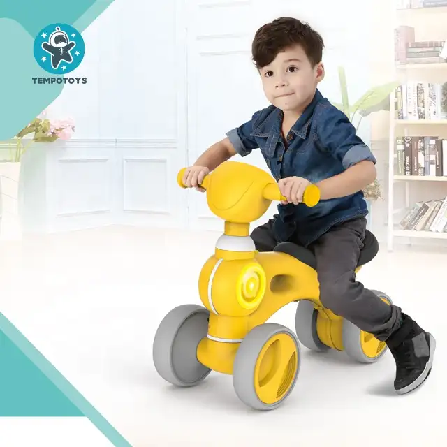 Mainan Sepeda Keseimbangan Anak-anak, Mainan Anak-anak Lucu 2022 Belajar Berjalan Di Mobil Mainan Olahraga Luar Ruangan untuk Bayi Roda Tiga