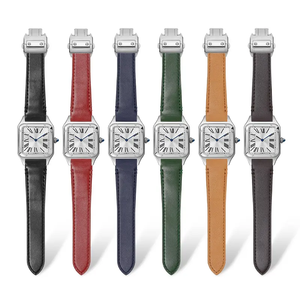Correa de reloj de cuero de vaca de alta calidad, correas de reloj de liberación rápida con inserto de Metal para Carter Sandos 19mm 21mm - Product Image 6