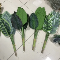 Plantes d'intérieur décoratives 95 cm 9 feuilles Plantes artificielles Bonsaï sans pot pour la maison Salon