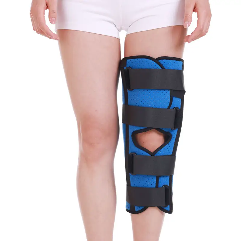 Attelle d'immobilisation de genou à 3 panneaux pour attelle d'immobilisation de genou pour attelle orthopédique