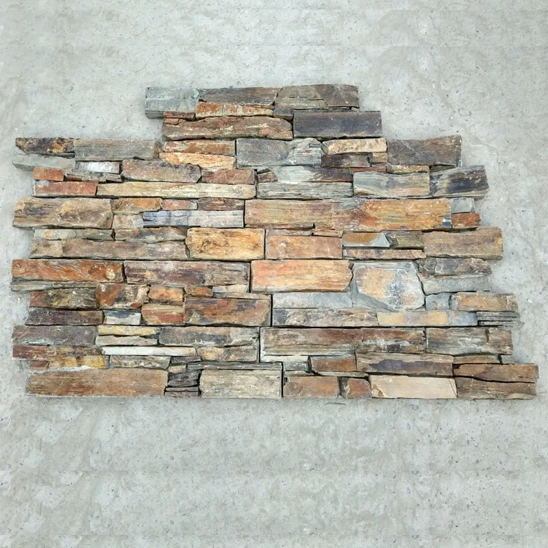 טבעי תרבות אבן-Z צורת חלוד מחוספס צפחה חיצוני קיר אבן פנל