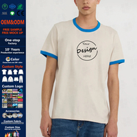 T-shirt uni à manches courtes de haute qualité pour hommes, logo personnalisé imprimé, coupe classique, respirant, prix bas