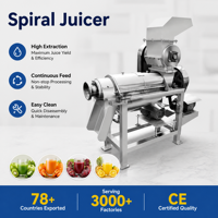 Industriële Dubbele Schroef Sapcentrifuge Schroefpers Fruitpers Commerciële RVS Elektrische Koudgeperste Fruitpers Machine