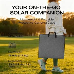 Panneau solaire monocristallin Alecter Solar APH-FB47, robuste, étanche, 400W, haute efficacité 23%, certifié TUV, pliable, pour extérieur - Product Image 6