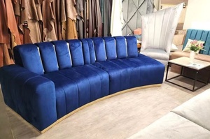 Ensemble de chaises et de canapés de salon de beauté, de boutique de vêtements, de restaurant, en métal et en cuir, design moderne et bon marché - Product Image 4