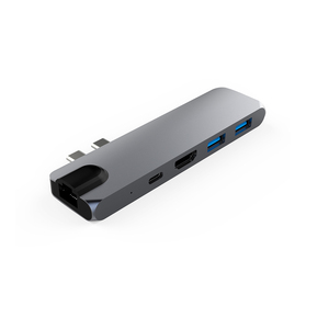 Bộ Chia Cổng Ethernet DC501, Cổng USB C Splitter Cho <span class=keywords><strong>Mac</strong></span> Book <span class=keywords><strong>Thunderbolt</strong></span> 3, Trạm Sạc Hai Cổng C Macbook Air 2020 - Product Image 3