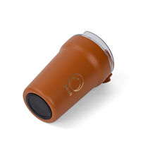Gobelet isolé réutilisable avec paille et couvercle Tasses à café en acier inoxydable 12oz Tasse de voyage sous vide pour café chaud et froid