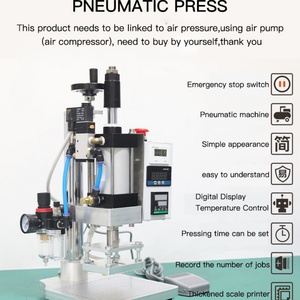 Machine de marquage à chaud numérique pneumatique QS90 pour le cuir, machine de bronzage du cuir, machine de gaufrage à chaud pour logo sur cuir - Product Image 6