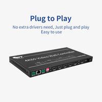 Controlador de Video Wall 2X2 4K60 Directo de Fábrica, 4 Entradas y 9 Salidas, FCC CE RoHs, Divisores de Video HDMI 2.1 para Pantallas Grandes