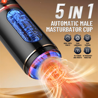 Masturbateur masculin de poche, Godet de masturbation automatique, Vibrateur d'entraînement pénien à commande vocale intelligente, Jouet sexuel