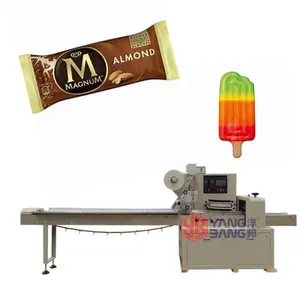 YB-450 Chocolate Crispy Ice Cream/Fruit Flavored Popsicle Horizontal Pillow Packing Machine