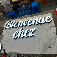 Logo du fabricant, lettres lumineuses personnalisées, étanches, LED 3D, signalétique extérieure en métal rétroéclairé, acier inoxydable, logo mural pour entreprise, logo de voiture