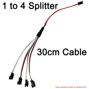 2ピン3ピン4ピンSMスプリッタコネクタ1 ~ 2 3 4 LEDコネクタJSTオスメスコネクタワイヤケーブルWS2812 LEDストリップライト用 - Product Image 4