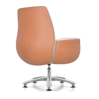 Mobilier de bureau contemporain en cuir blanc bon marché Mobilier de bureau moderne de luxe de style commercial Chaise de bureau