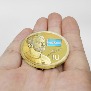 Moneta Commemorativa Placcata Argento di <span class=keywords><strong>Lionel</strong></span> <span class=keywords><strong>Messi</strong></span> del FC Barcellona, Medaglia da Collezione, Regalo per Appassionati di Calcio - Product Image 2