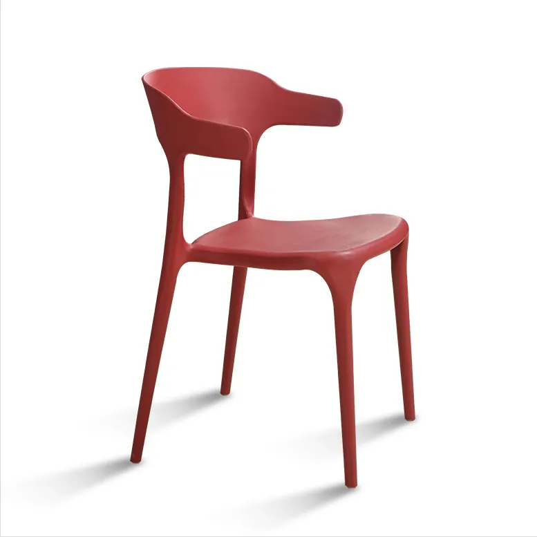 Sgabello da Bar nordico di lusso in plastica spesso sgabello rotondo trasparente impilabile sedia da pranzo in acrilico
