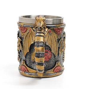 Toptan lüks reçine ejderha kolu için bira kupası-özelleştirilmiş boyutu çevre dostu Norse tarzı ev partisi kullanımı Glow tavşan marka - Product Image 5