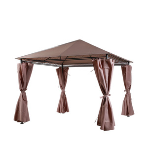 3x3m Outdoor Garden Gazebo Full Steel Gazebo Garden Outdoor Gazebo With <b>Side</b> Wall - Product Image 2