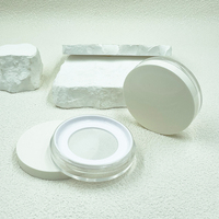 MINI 5g Boîte à poudre libre transparente ronde ultra-mince avec filet élastique Boîte vide Boîte cosmétique en plastique