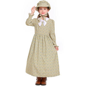 Bufanda floral amarilla para niños Chica colonial para Amazon Source Prairie Pioneer Vestido pastoral Idea de disfraz de Halloween - Product Image 3