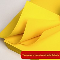 Papier copie en pâte de bois recyclable teinté jaune, formats A4/A3/A5/A6, 500 feuilles/paquet, 80g/70g, Jaune citron vif et Jaune doré