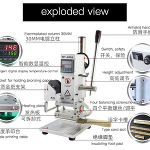 Presse à estamper à chaud manuelle professionnelle - Idéale pour le marquage sur les cartes, les emballages et plus encore - Personnalisable - Product Image 4